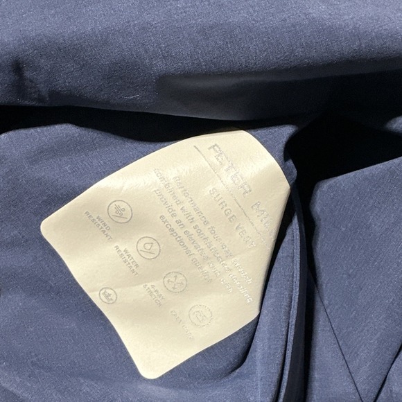 NWT $245 Peter Millar Women's SZ M Navy Surge Full Zip Vest Purina Logo Brand - Picture 7 of 10